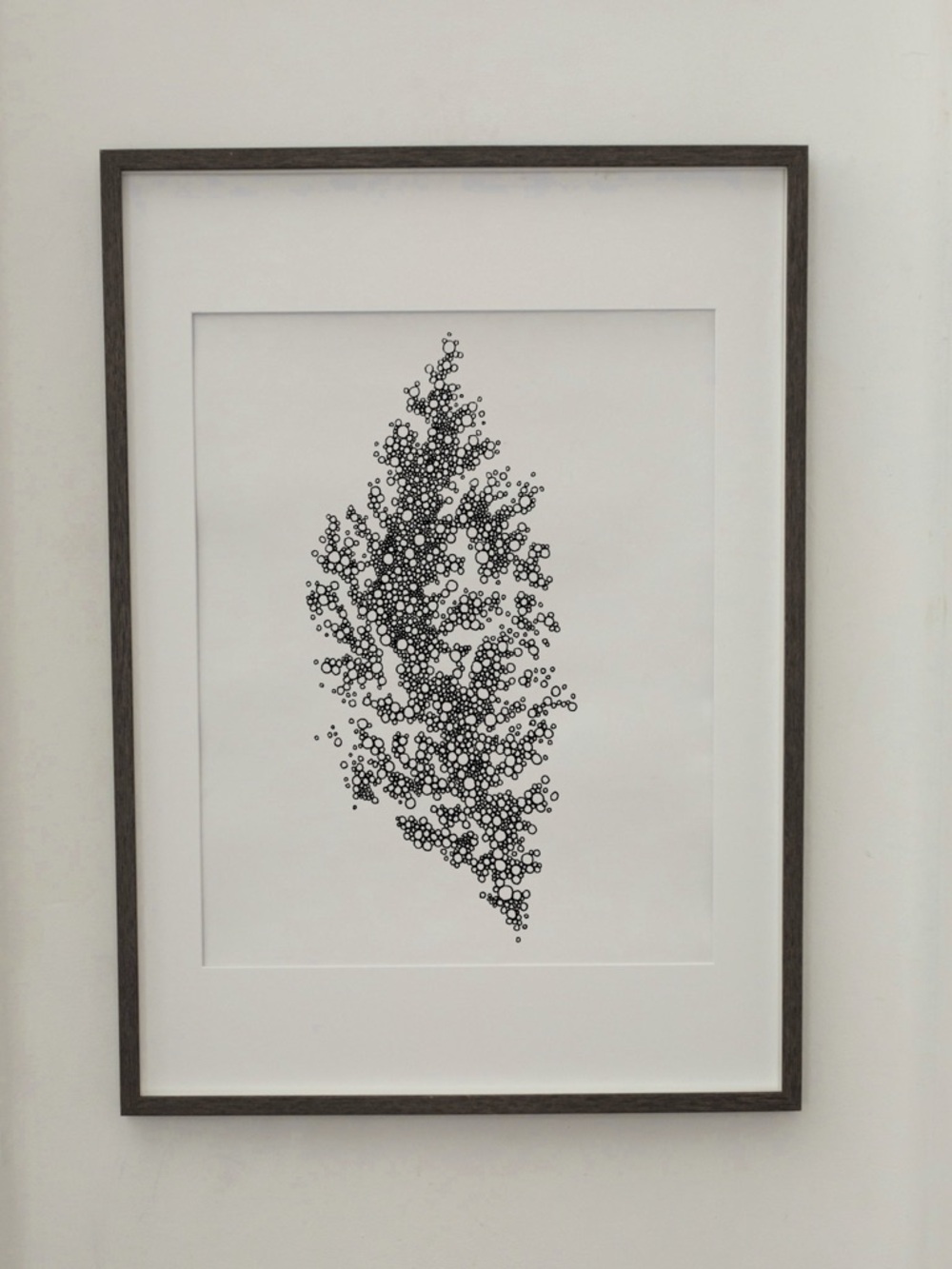 Ocean coral inspired abstract art original drawing